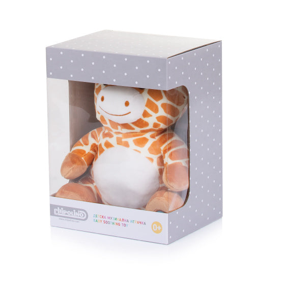 Load image into Gallery viewer, Chipolino pluche baby nachtlamp knuffelgiraf met muziek licht