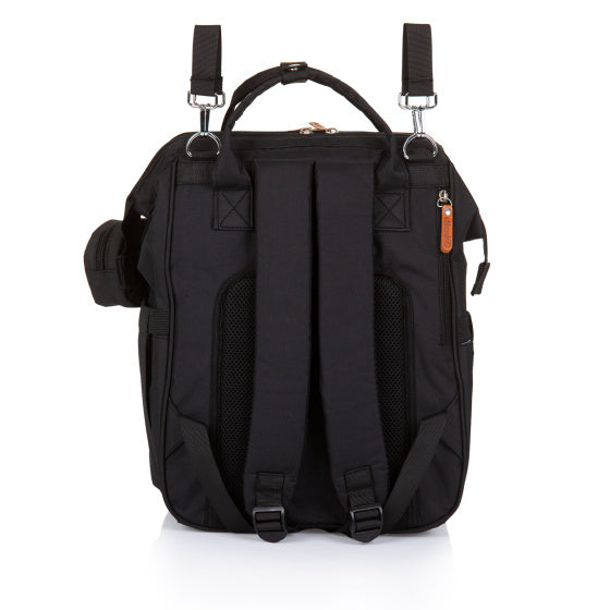 Load image into Gallery viewer, Chipolino Rugzak Luiertas met Extra veel Opslagruimte Obsidian Zwart