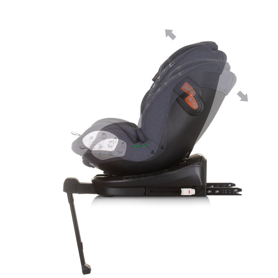 Load image into Gallery viewer, Chipolino tourino autostoel i-size 40-150 cm isofix 360° granite donkergrijs