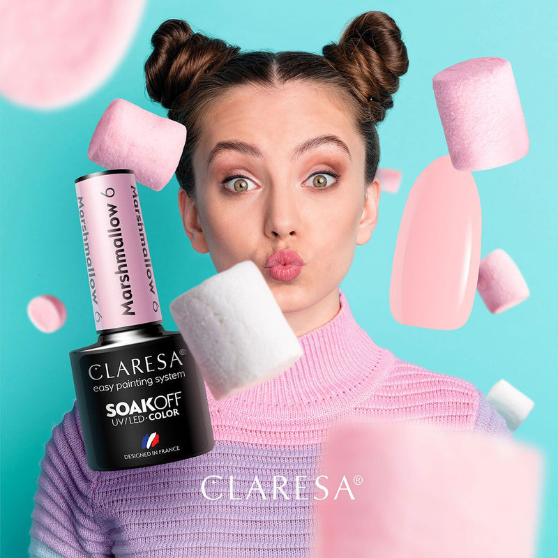 Load image into Gallery viewer, Claresa uv led gellak 5ml marsh mallow 6