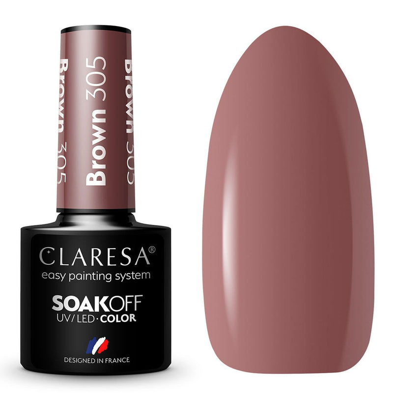 Load image into Gallery viewer, Claresa uv led gellak 5ml brown 305 classic look
