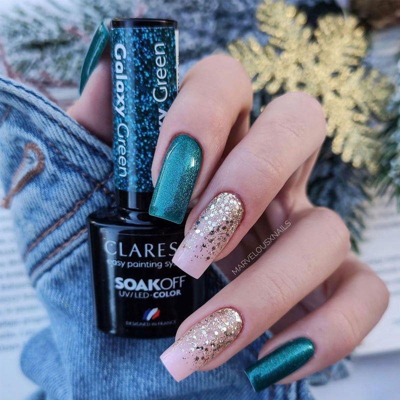 Load image into Gallery viewer, Claresa uv led gellak 5ml galaxy green