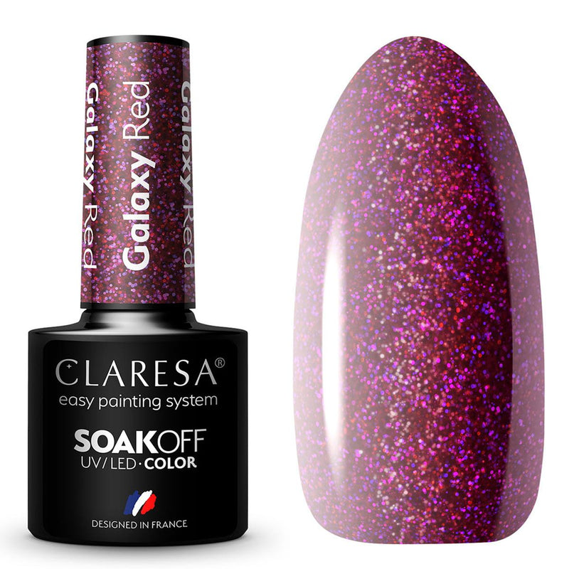 Load image into Gallery viewer, Claresa uv led gellak 5ml galaxy red