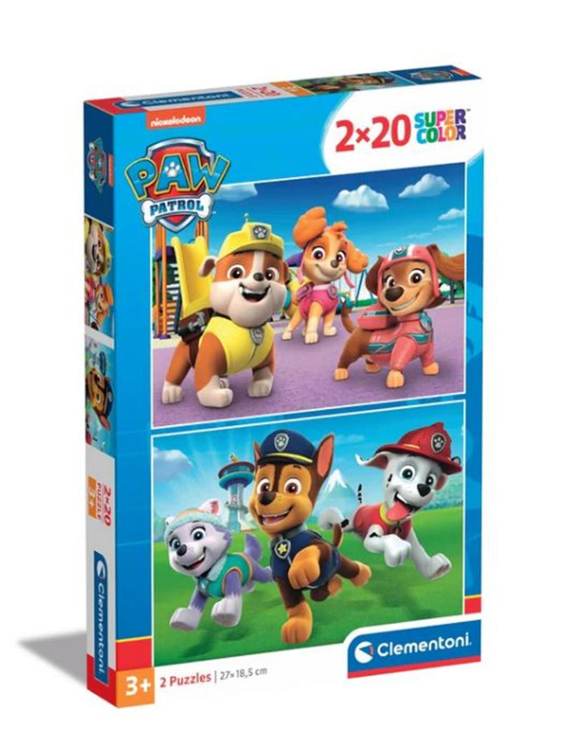 Load image into Gallery viewer, Clementoni puzzel 2x20pcs paw patrol