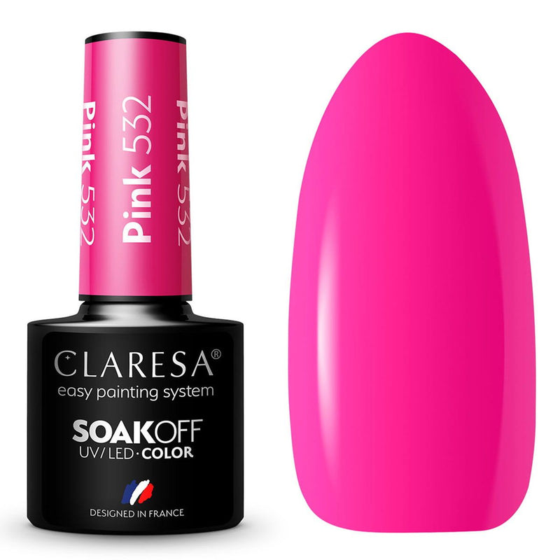 Load image into Gallery viewer, Claresa uv led gellak 5ml pink 532 sunny garden