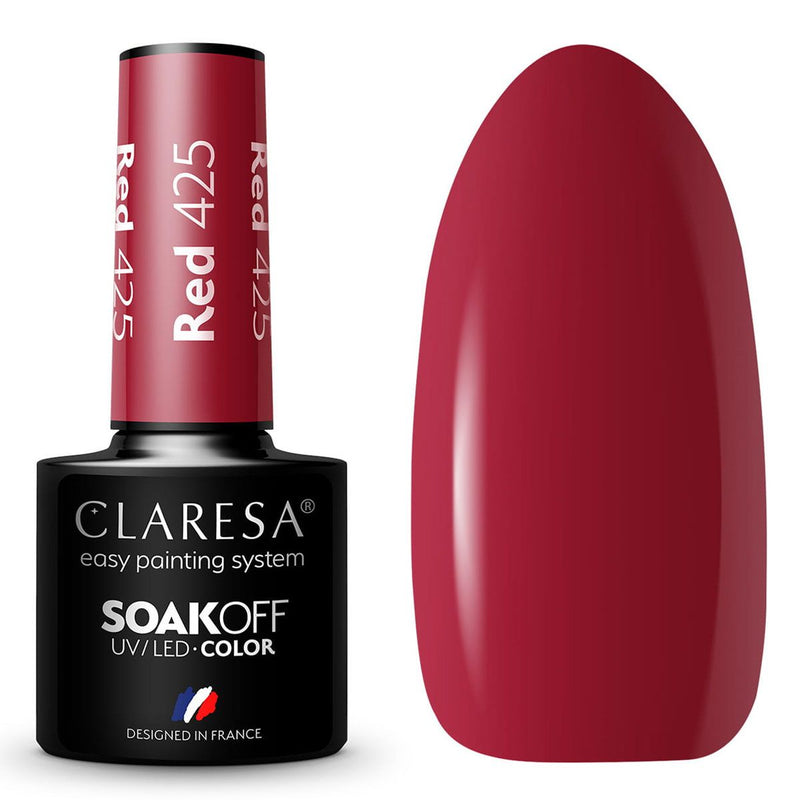 Load image into Gallery viewer, Claresa uv led gellak 5ml red 425 rainbow explosion