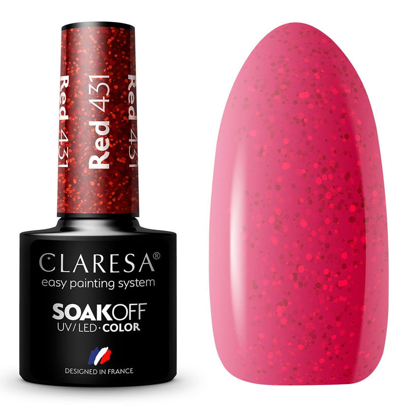 Load image into Gallery viewer, Claresa uv led gellak 5ml red 431 warm feelings