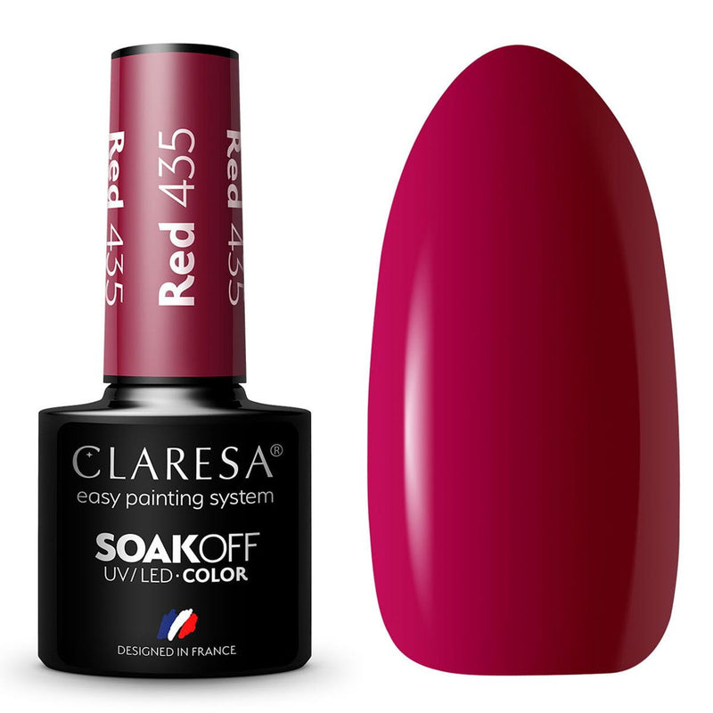 Afbeelding laden in galerijviewer, Claresa uv led gellak 5ml red 435 warm feelings