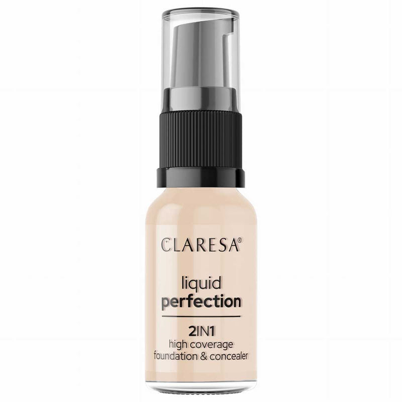 Load image into Gallery viewer, Claresa liquid perfection 2-in-1 concealer en foundation 101.5 vanilla 18gr.