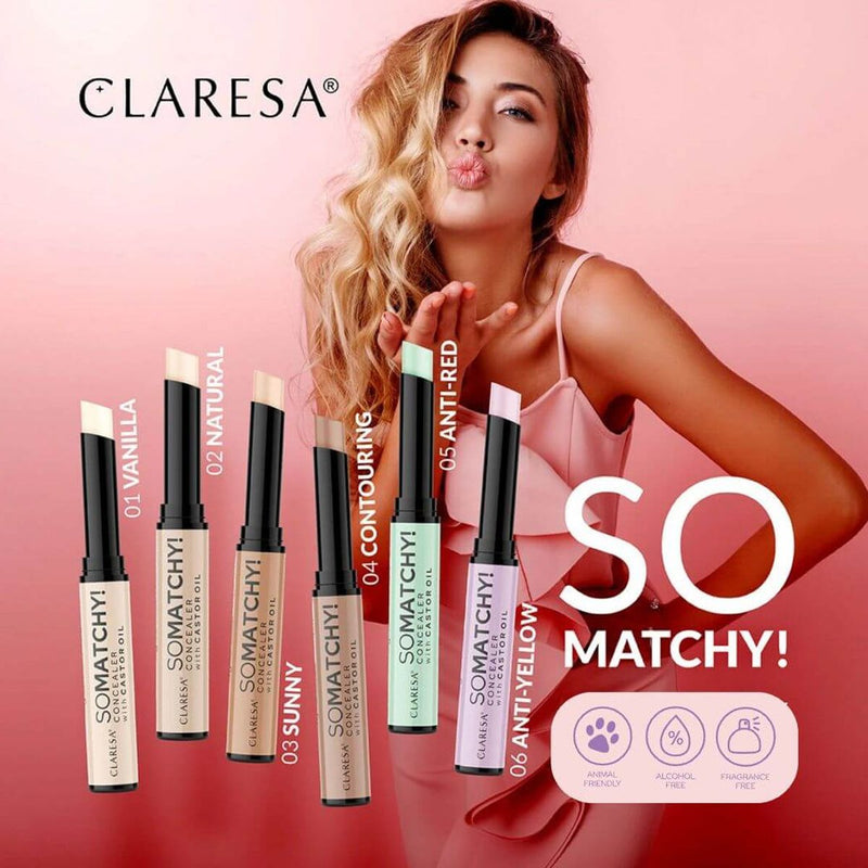 Load image into Gallery viewer, Claresa so matchy! concealer cover stick 05 anti-red 3gr.