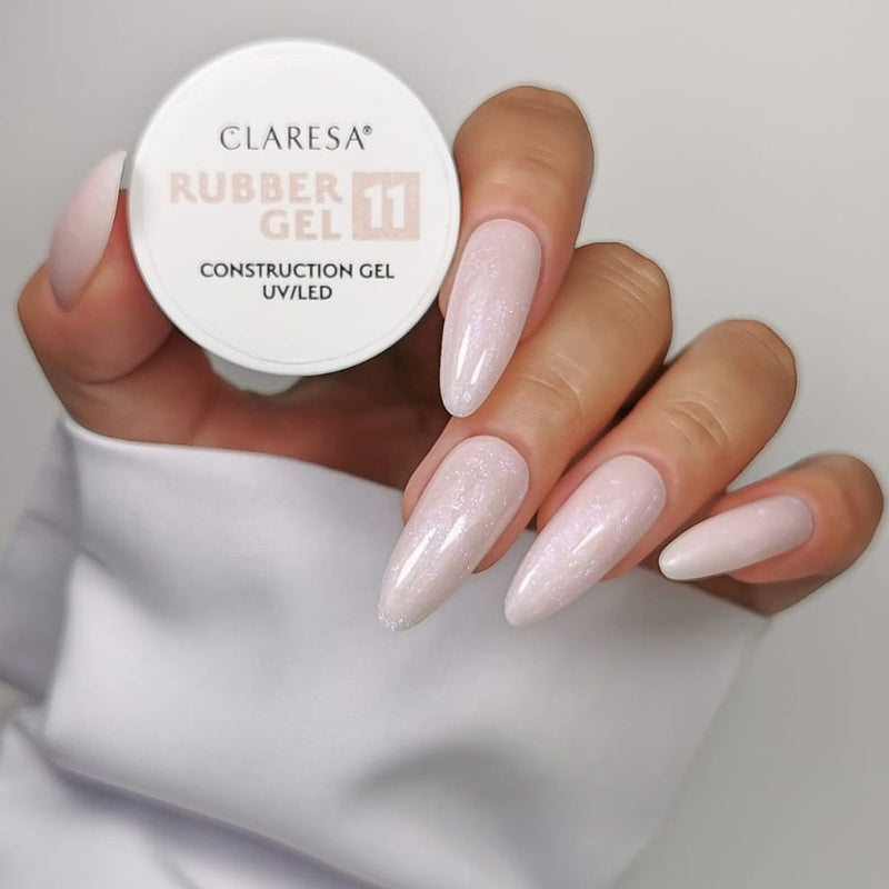 Load image into Gallery viewer, Claresa rubber gel 11 sparkle soft pink 12gr.