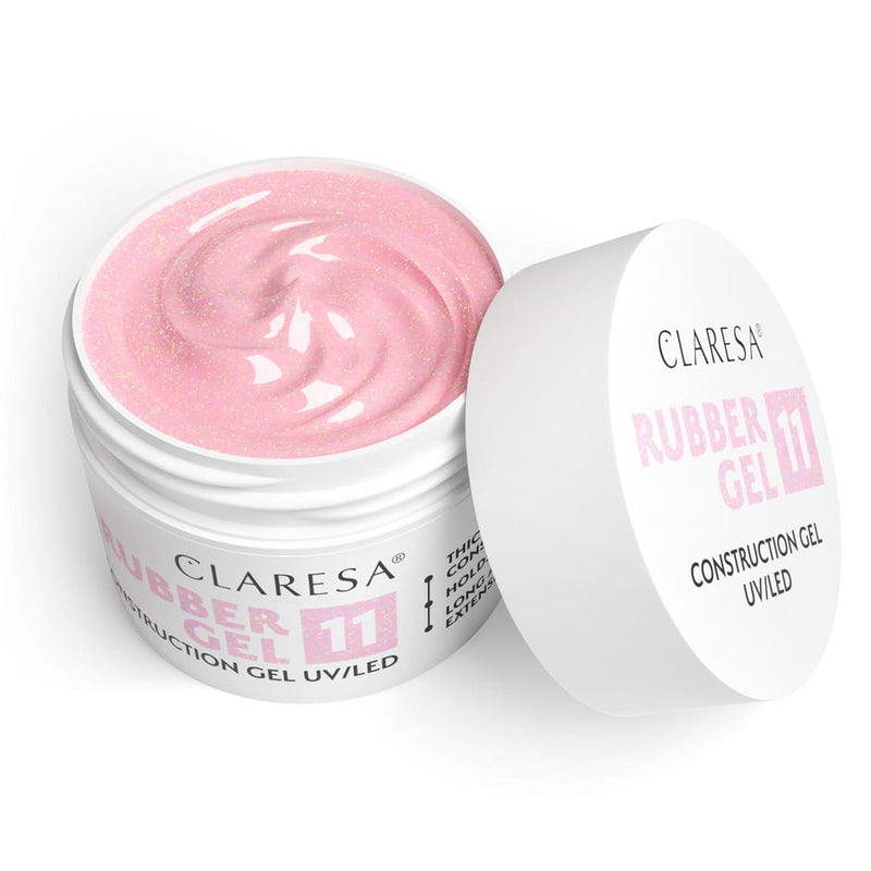 Load image into Gallery viewer, Claresa rubber gel 11 sparkle soft pink 12gr.