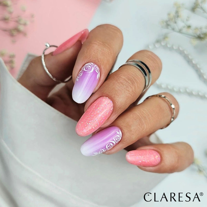 Load image into Gallery viewer, Claresa brush easy gel glitter peach 5ml