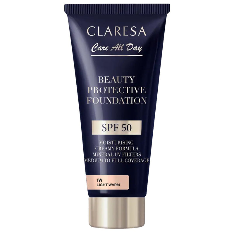 Load image into Gallery viewer, Claresa beauty protective foundation spf 50 1w light warm 30ml