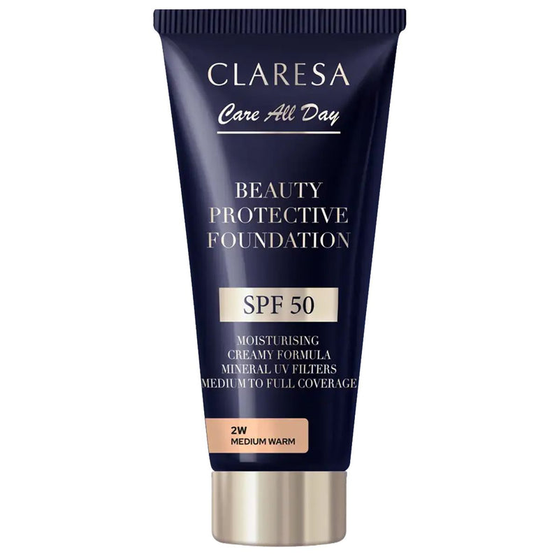 Load image into Gallery viewer, Claresa beauty protective foundation spf 50 2w medium warm 30ml