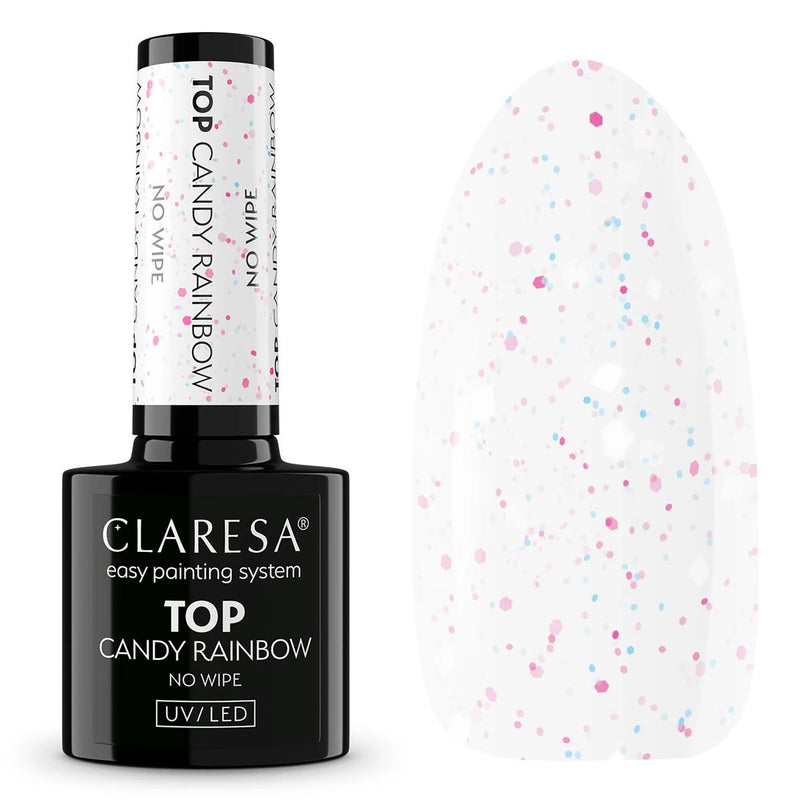 Load image into Gallery viewer, Claresa top coat no wipe candy rainbow 5ml