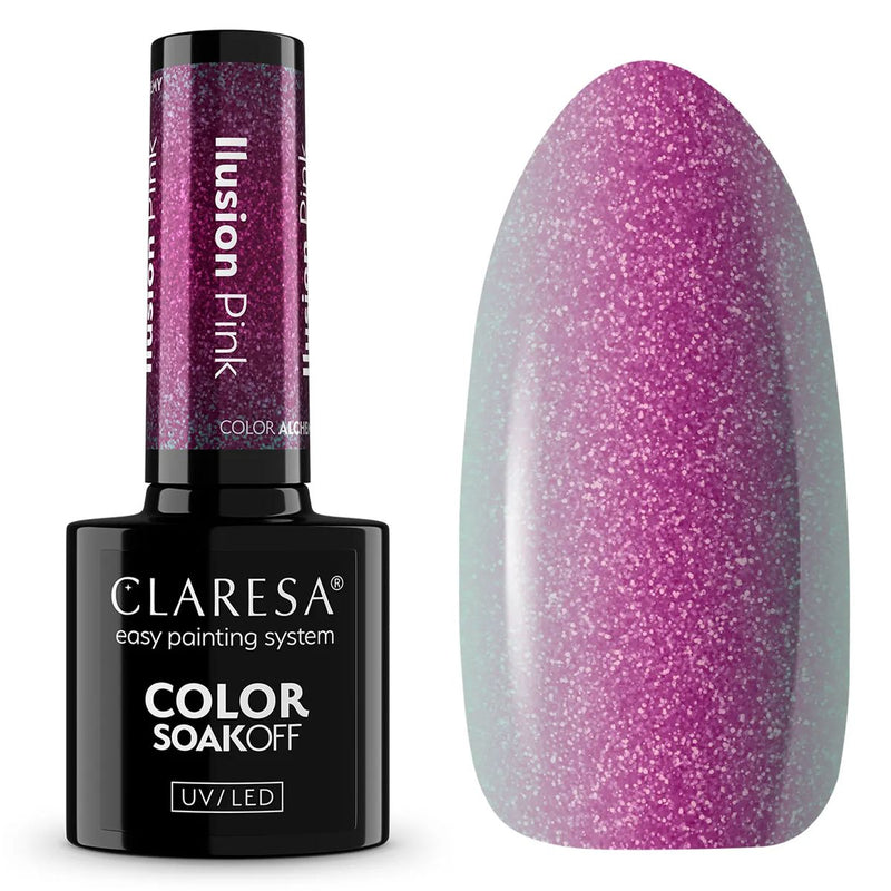 Afbeelding laden in galerijviewer, Claresa uv led gellak 5ml color alchemy - illusion pink