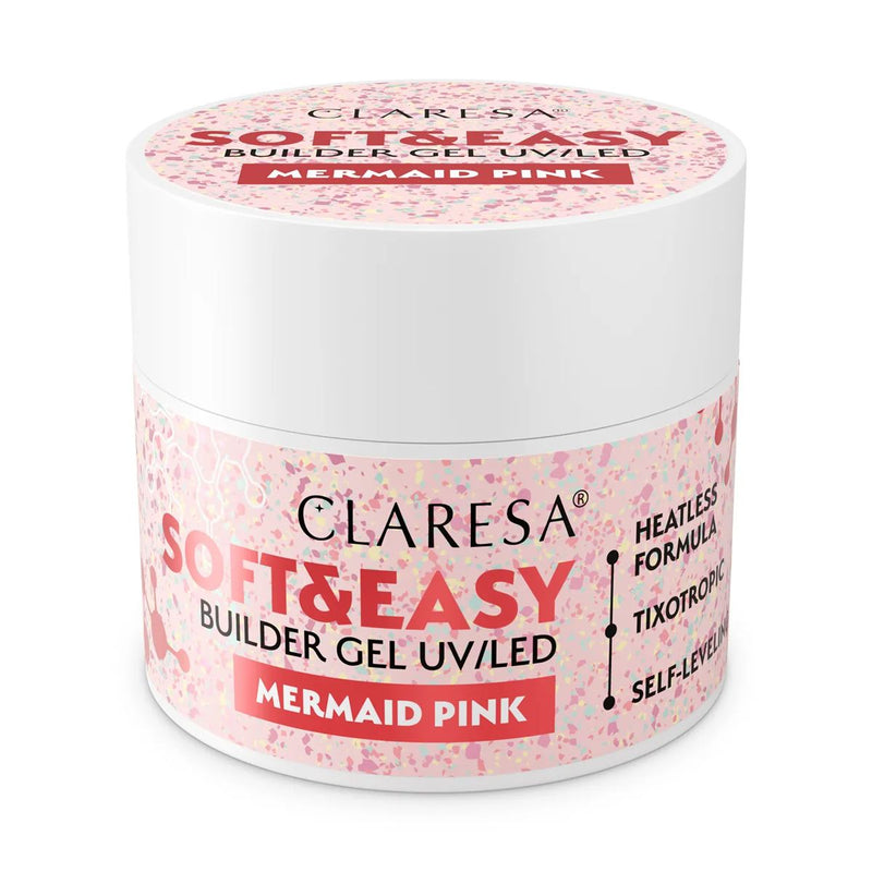 Afbeelding laden in galerijviewer, Claresa keratine soft easy builder gel mermaid pink 12gr.