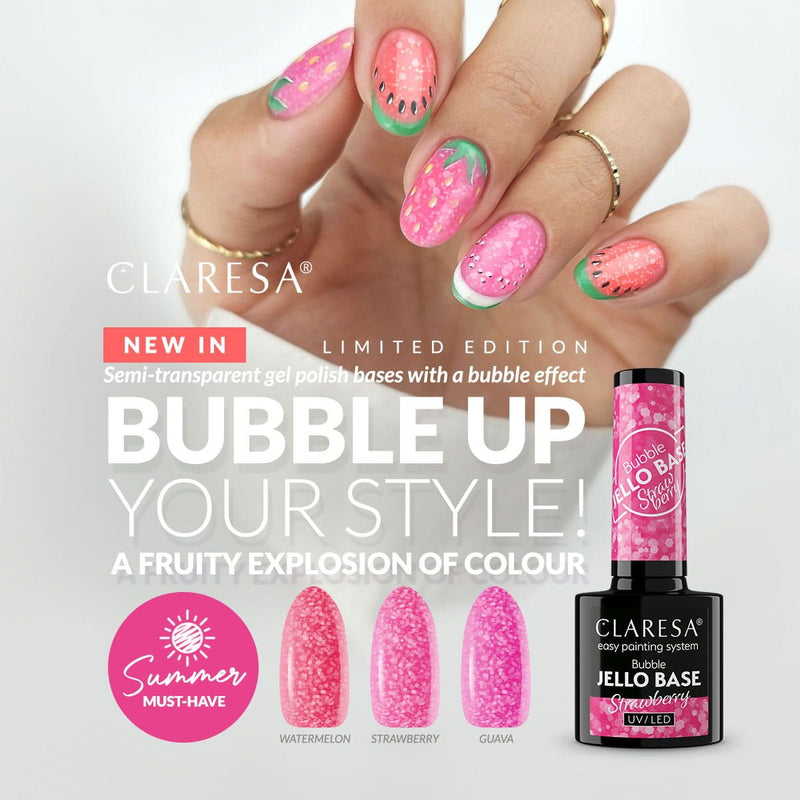 Load image into Gallery viewer, Claresa bubble jello base coat guava 5ml