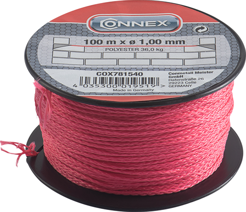 Load image into Gallery viewer, Connex metselkoord pes 1mm ro bobijn 100m - cox781540