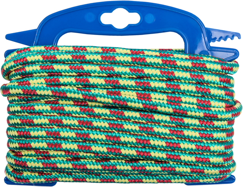 Afbeelding laden in galerijviewer, Connex pp touw 8mm 65kg gr+ge+r haspel 10m - dy2701867