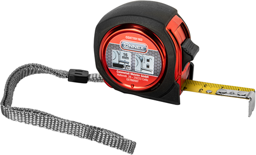 Afbeelding laden in galerijviewer, Connex rolmeter 3m abs 16mm euro-ijking - coxt701163
