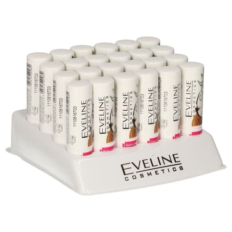 Load image into Gallery viewer, Eveline extra soft bio lip balm coconut display 24 stuks