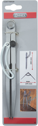 Afbeelding laden in galerijviewer, Connex passer 200mm afstandmeter tot 275mm - coxt780520