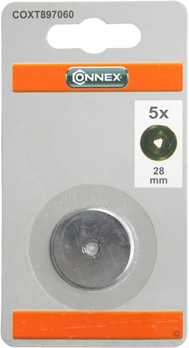 Afbeelding laden in galerijviewer, Connex vervangmesje roterend mes 28mm 5st - coxt897060