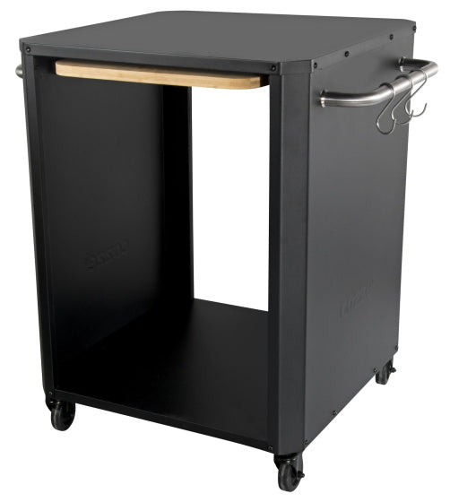 Load image into Gallery viewer, Cozze Buitentafel met uitschuifbare tafel voor pizzaoven zwart
