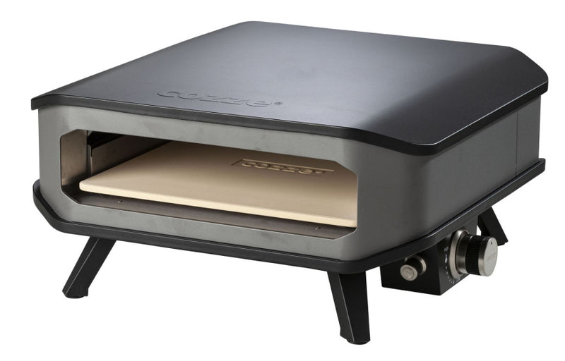 Load image into Gallery viewer, Cozze Gas pizzaoven 17'' met pizzasteen 8kW zwart grijs