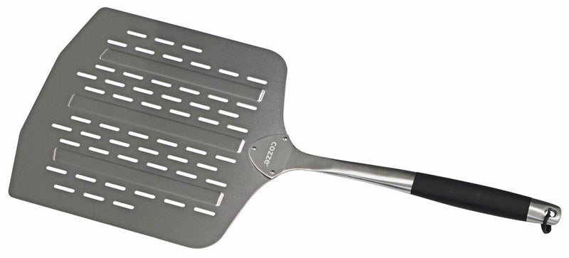 Load image into Gallery viewer, Cozze RVS Pizzaschep met ventilatiegaten 66 cm zilver