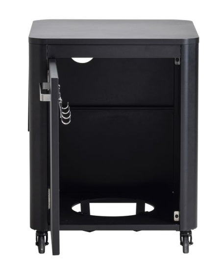 Load image into Gallery viewer, Cozze trolley werktafel opklapbaar met 1 deur zwart