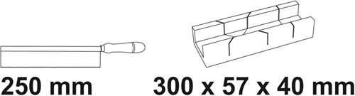 Load image into Gallery viewer, Con:p verstekbak fijne zaag 250mm - cp822702