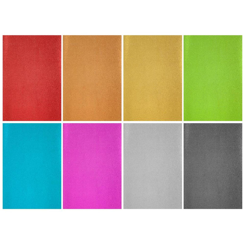 Load image into Gallery viewer, Grafix glitterpapier a4 8 vel