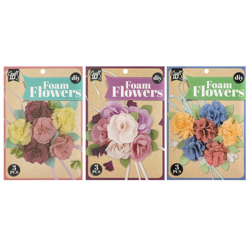 Afbeelding laden in galerijviewer, Craft id maak je eigen foam bloemen 3 ass.