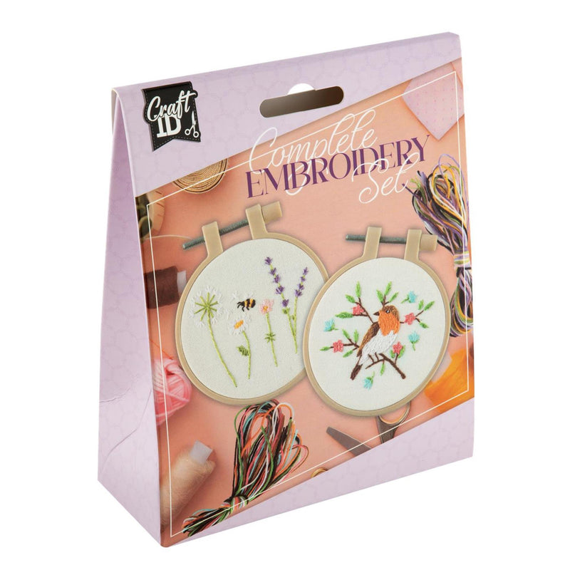 Afbeelding laden in galerijviewer, Craft id mini borduurset, 2pcs. dia 8.5cm.