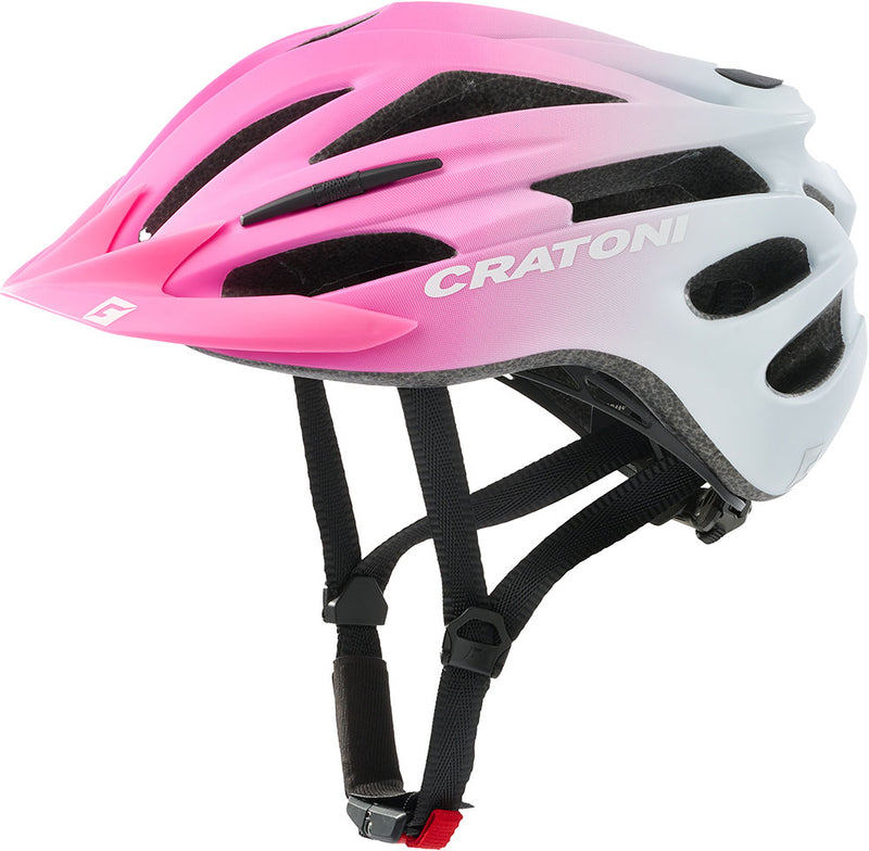 Load image into Gallery viewer, Cratoni Helm Pacer Jr. Pink-White Matt Xs-S