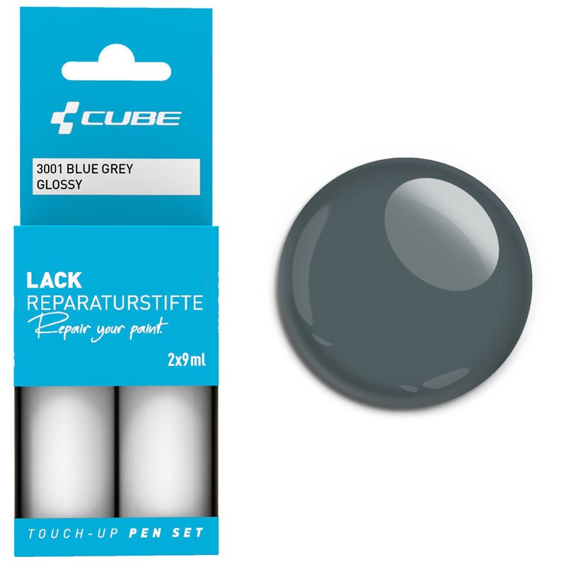 Load image into Gallery viewer, Cube touch-up pen set blue grey matt