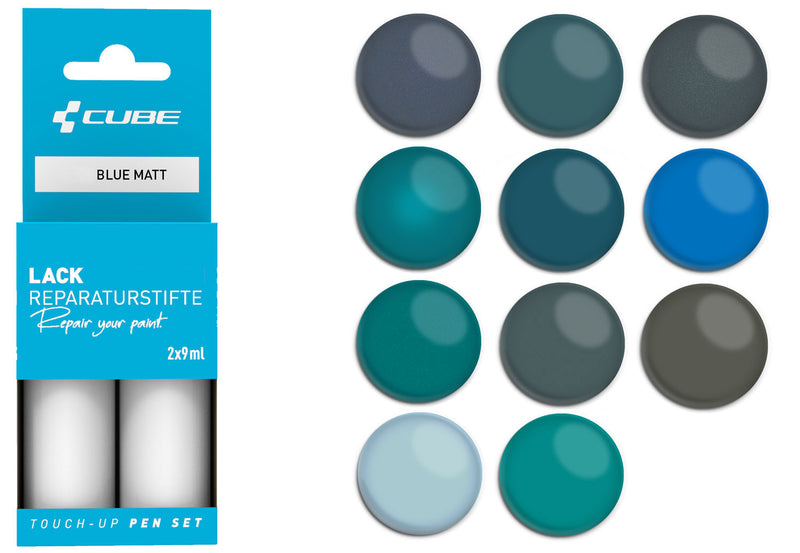 Load image into Gallery viewer, Cube touch-up pen set blue matt