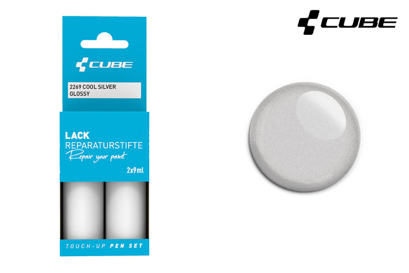 Load image into Gallery viewer, Cube touch-up pen set cool silver glossy