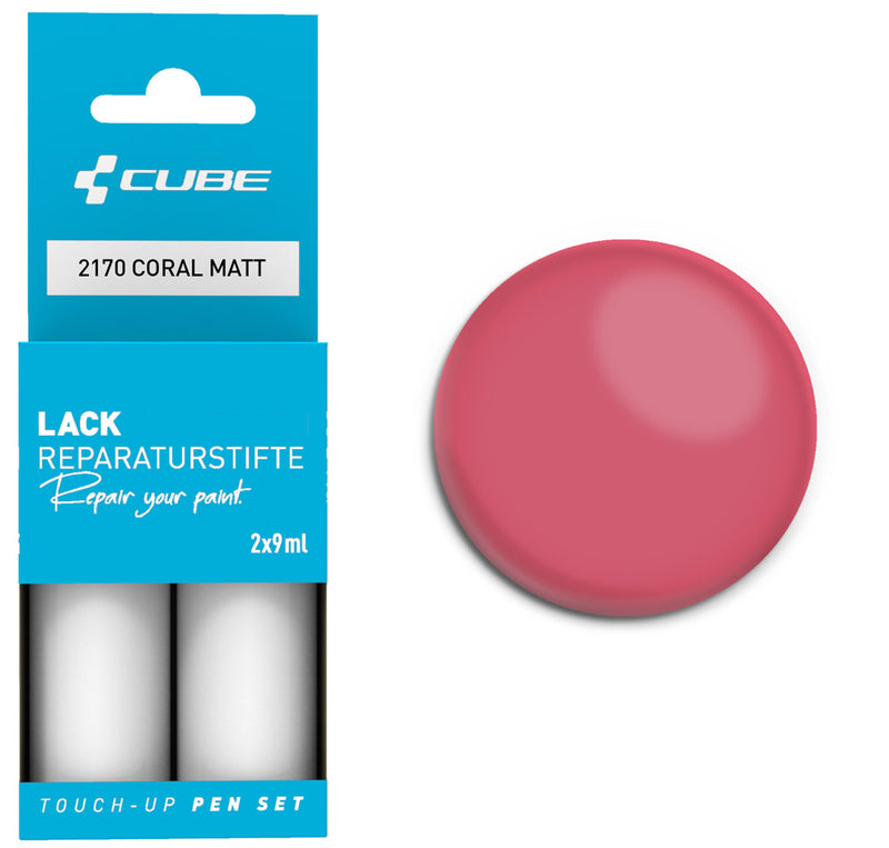 Load image into Gallery viewer, Cube touch-up pen set coral matt