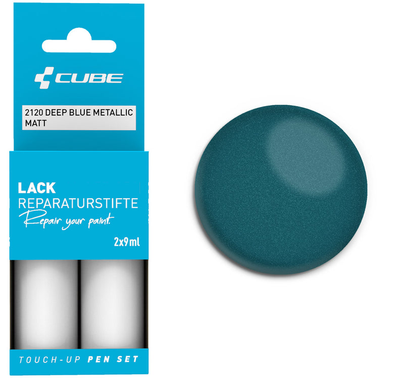 Load image into Gallery viewer, Cube touch-up pen set deep blue metallic matt