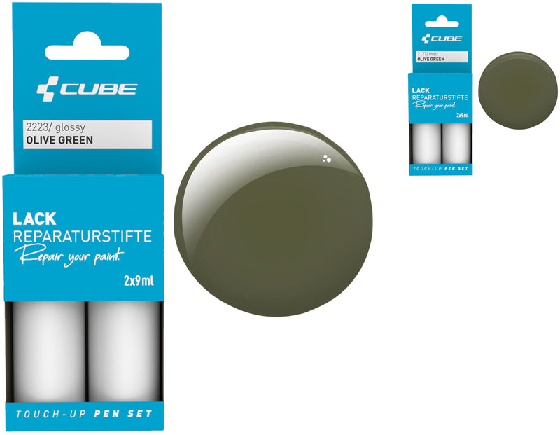 Load image into Gallery viewer, Cube touch-up pen set olive green