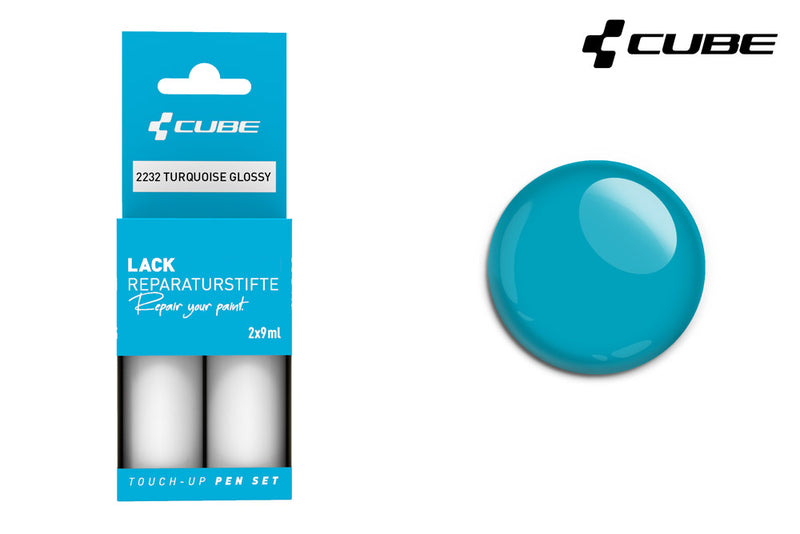 Load image into Gallery viewer, Cube touch-up pen set turquoise glossy