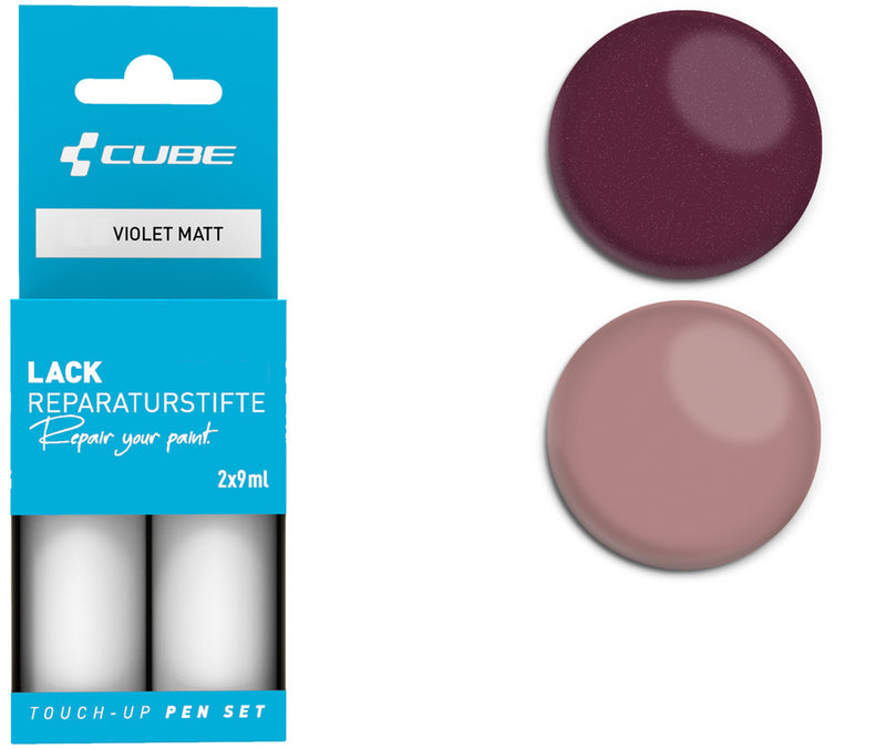 Load image into Gallery viewer, Cube touch-up pen set violet matt