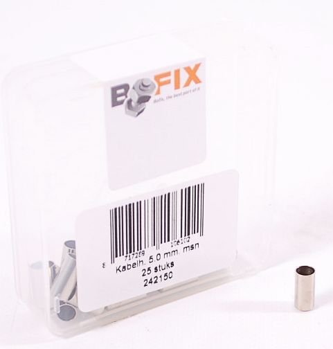 Afbeelding laden in galerijviewer, Kabelhoedje Bofix ø5.0mm messing (25 stuks)