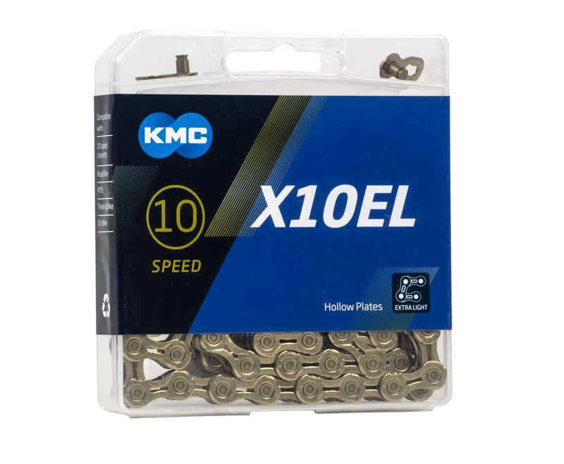 Load image into Gallery viewer, KMC X10EL Goud Ti-N 10-speed fietsketting