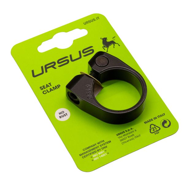 Load image into Gallery viewer, Ursus zadelpenklem ø34.9 mm aluminium - zwart