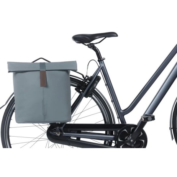 Load image into Gallery viewer, Basil dubbele fietstas city mik 28-32 liter - graphite blue